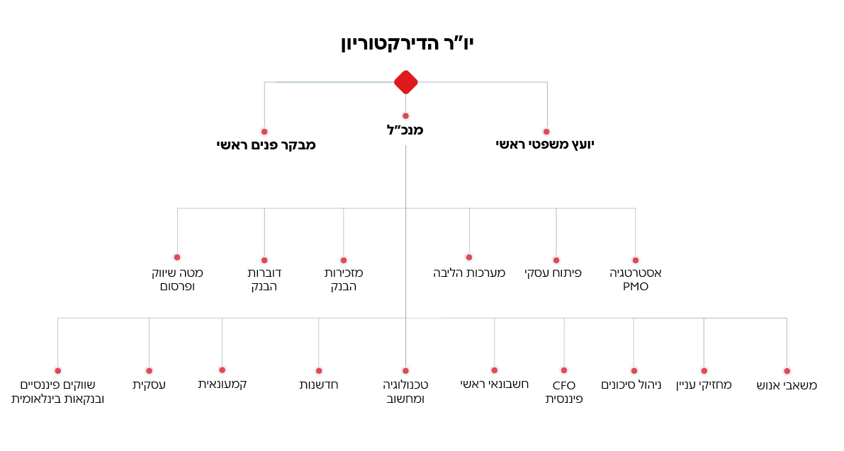 המבנה הארגוני של הבנק