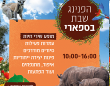 ספארי כניסה ילד/מבוגר - 69.00 ₪ + 50 נקודות